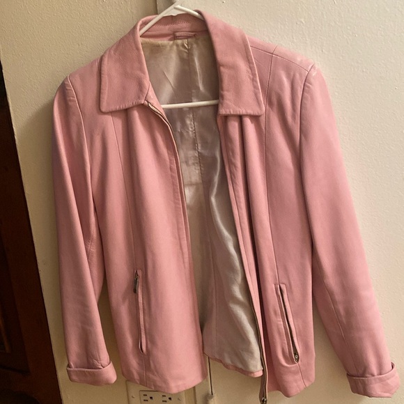 Pink Leather Jacketet - Picture 2 of 3